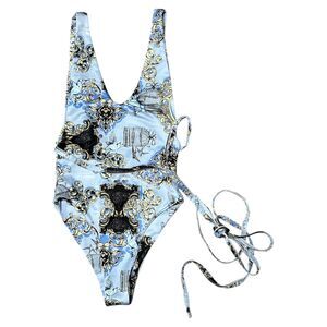 NASTY GAL, Women's One-Piece Swimsuit, "Set Free Printed," Size US 2, NWOT